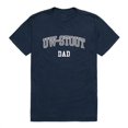 thumbnail image 1 of W Republic 548-413-NVY-04 University of Wisconsin-Stout College Dad T-Shirt, Navy - Extra Large, 1 of 1