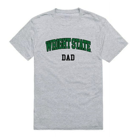 W Republic 548-416-HGY-02 Wright State University College Dad T-Shirt, Heather Grey - Medium