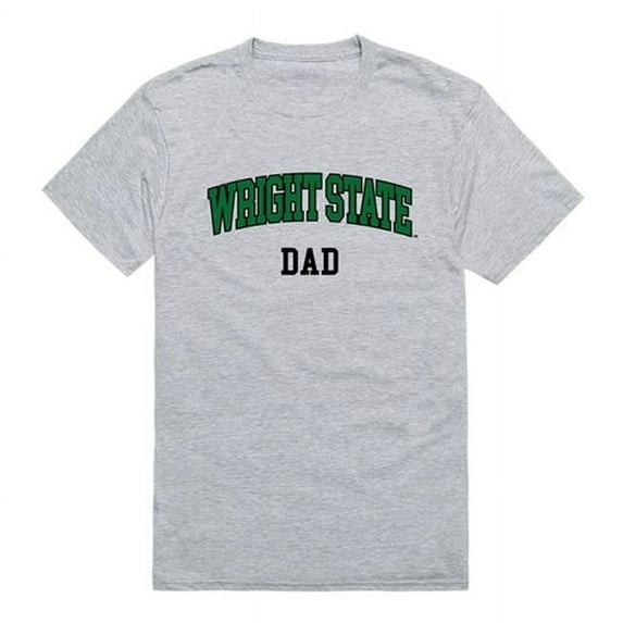 W Republic 548-416-HGY-03 Wright State University College Dad T-Shirt, Heather Grey - Large