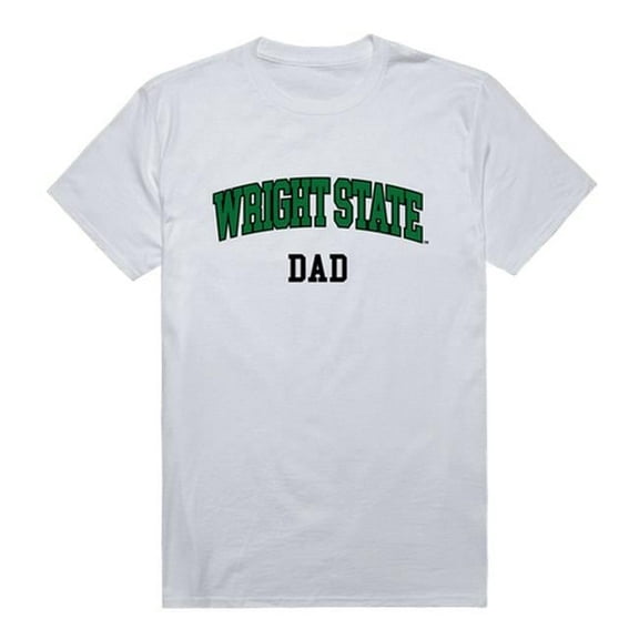 W Republic 548-416-WHT-04 Wright State University College Dad T-Shirt, White - Extra Large