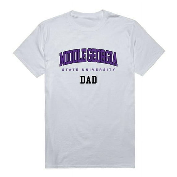 W Republic 548-420-WHT-02 Middle Georgia State University College Dad T-Shirt, White - Medium