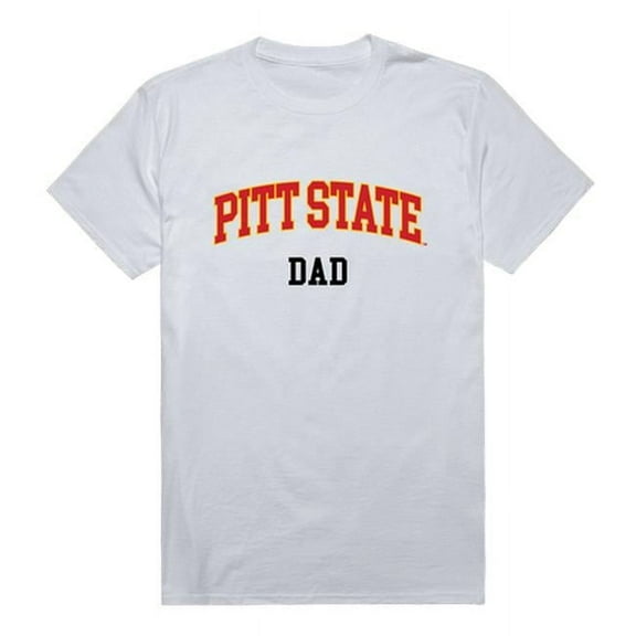 W Republic 548-427-WHT-02 Pittsburg State University College Dad T-Shirt, White - Medium