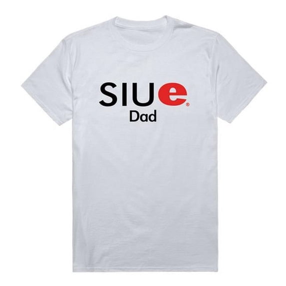 W Republic 548-429-WHT-02 Southern Illinois University Edwardsville College Dad T-Shirt, White - Medium