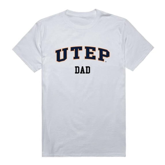 W Republic 548-434-WHT-05 University of Texas at El Paso College Dad T-Shirt, White - 2XL