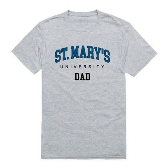 W Republic 548-468-HGY-02 Saint Marys University Rattlers College Dad T-Shirt, Heather Grey - Medium
