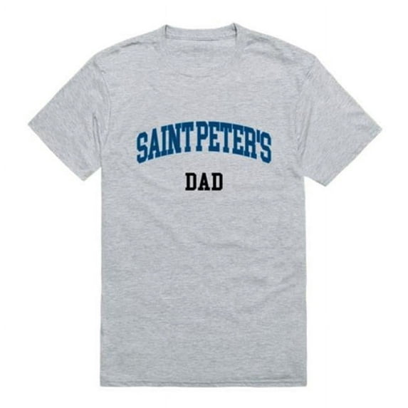 W Republic 548-473-HGY-02 Saint Peters University Peacocks College Dad T-Shirt, Heather Grey - Medium
