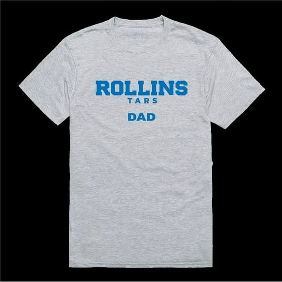 W Republic 548-577-HGY-03 Rollins College Tars College Dad T-Shirt, Heather Grey - Large