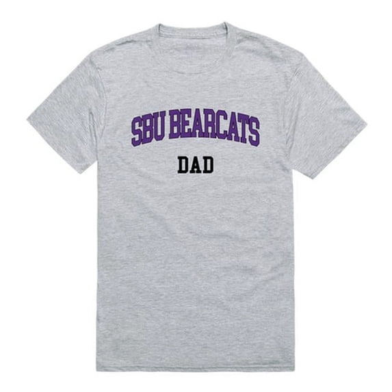W Republic 548-587-HGY-04 Southern Baptist University Bearcats Short Sleeve College Dad T-Shirt, Heather Grey - Extra Large
