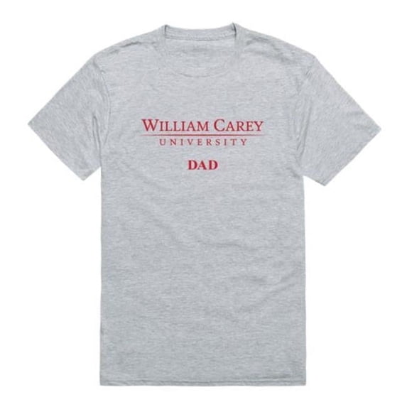 W Republic 548-606-HGY-02 William Carey University Crusaders College Dad T-Shirt, Heather Grey - Medium
