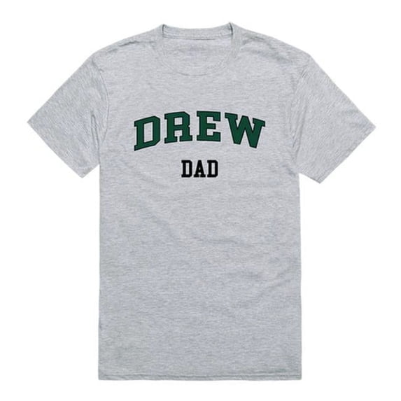 W Republic 548-637-HGY-03 Drew University Rangers Short Sleeve College Dad T-Shirt, Heather Grey - Large