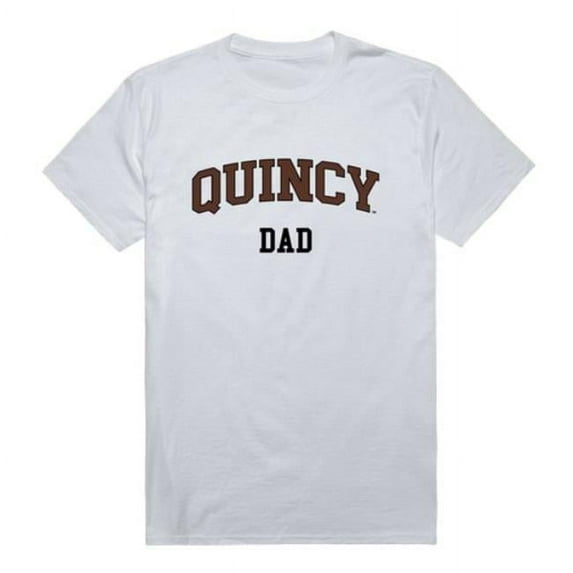 W Republic 548-667-WHT-02 Quincy University Hawks College Dad T-Shirt, White - Medium