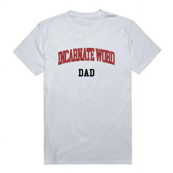 W Republic 548-687-WHT-03 University of the Incarnate Word Cardinals College Dad T-Shirt, White - Large