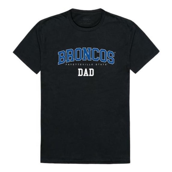 W Republic 548-716-BLK-01 Fayetteville State University Broncos College Dad T-Shirt, Black - Small