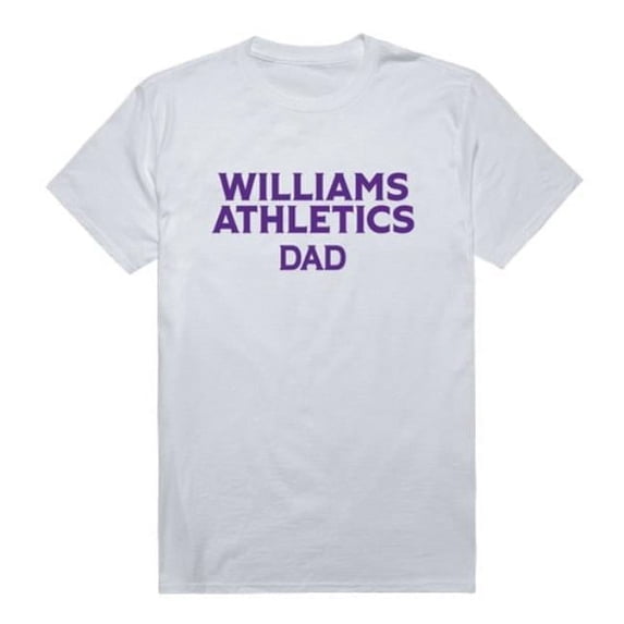 W Republic 548-727-WHT-01 Williams College The Purple Cows College Dad T-Shirt, White - Small
