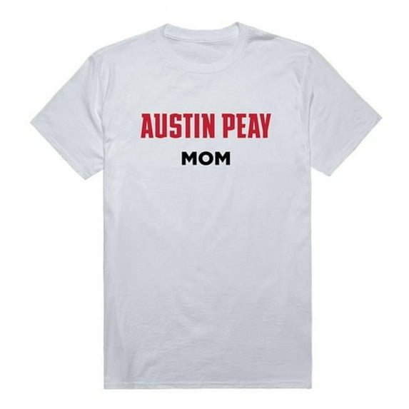 W Republic 549-105-WHT-03 Austin Peay State University College Mom T-Shirt, White - Large