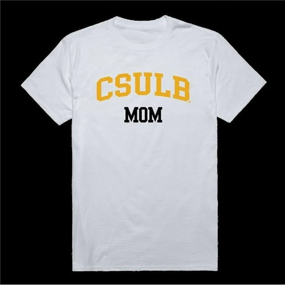 W Republic 549-109-WT2-04 California State University Long Beach Beach College Mom T-Shirt, White - Extra Large