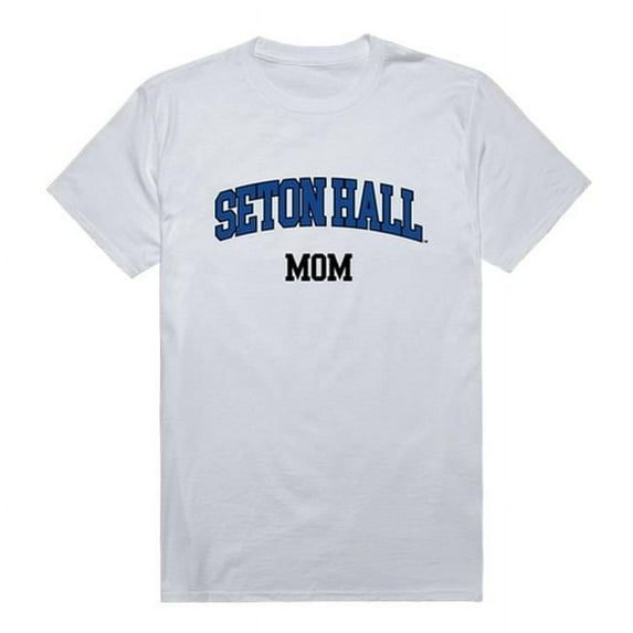 W Republic 549-147-WHT-02 Seton Hall University College Mom T-Shirt, White - Medium