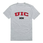 W Republic 549-180-HGY-01 UIC College Mom T-Shirt, Heather Grey - Small