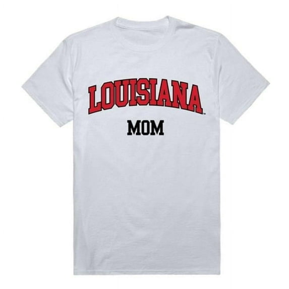 W Republic 549-189-WHT-03 University of Louisiana at Lafayette College Mom T-Shirt, White - Large