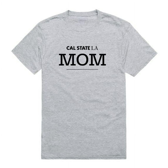 W Republic 549-202-HGY-05 Women Cal State Los Angeles Golden Eagles College Mom T-Shirt, Heather Grey - 2XL
