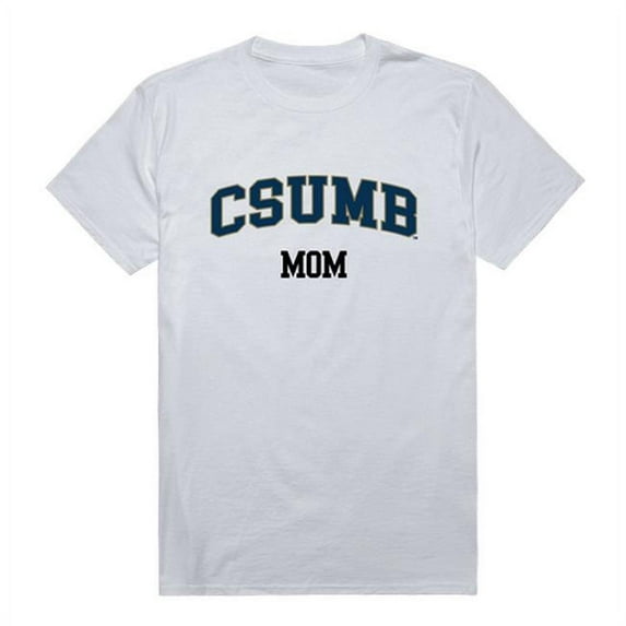 W Republic 549-206-WHT-01 Women Cal State Monterey Bay Otters College Mom T-Shirt, White - Small