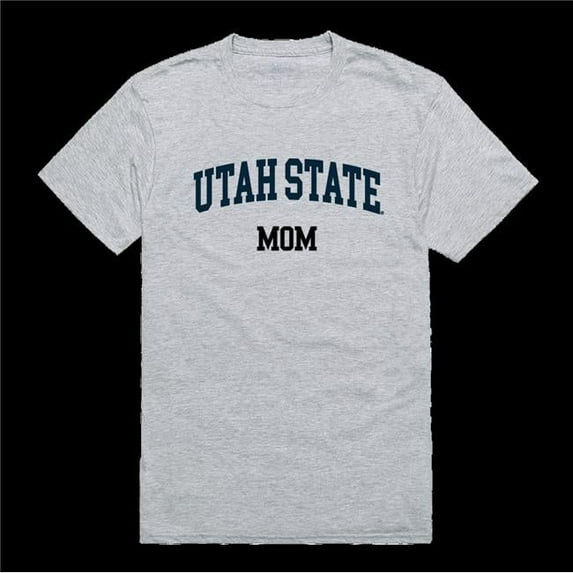 W Republic 549-250-HG2-01 Utah State Aggies College Mom T-Shirt, Heather Grey - Small