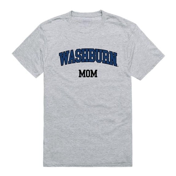 W Republic 549-431-HGY-04 Washburn University College Mom T-Shirt, Heather Grey - Extra Large
