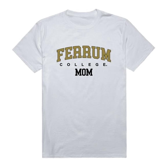 W Republic 549-452-WHT-02 Women Ferrum College College Mom T-Shirt, White - Medium