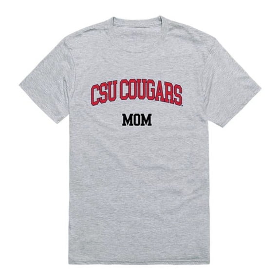 W Republic 549-464-HGY-03 Columbus State University Cougars College Mom Short Sleeve T-Shirt, Heather Grey - Large