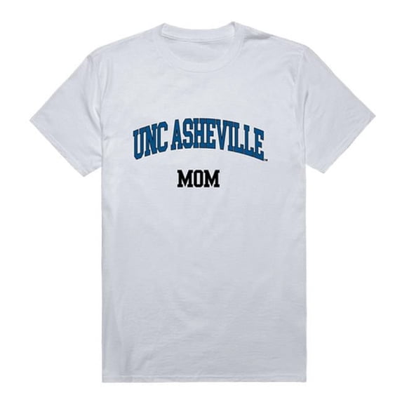 W Republic 549-471-WHT-01 University of North Carolina Asheville Bulldogs College Mom Short Sleeve T-Shirt, White - Small