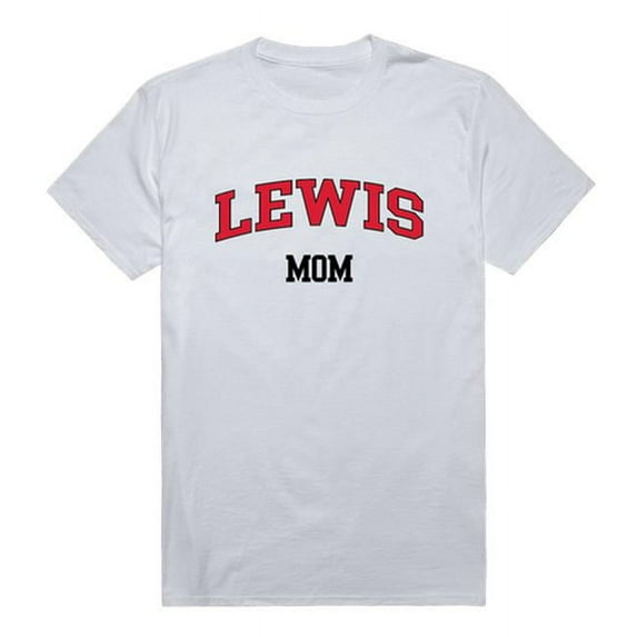 W Republic 549-531-WHT-03 Lewis University Flyers College Mom Short Sleeve T-Shirt, White - Large