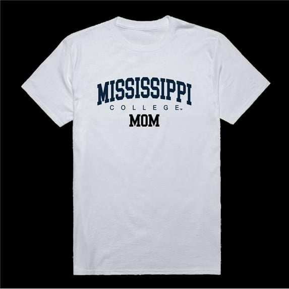 W Republic 549-544-WT2-02 Mississippi College Choctaws Mom T-Shirt, White - Medium