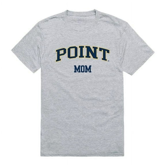 W Republic 549-570-HGY-04 Point University Skyhawks College Mom Short Sleeve T-Shirt, Heather Grey - Extra Large