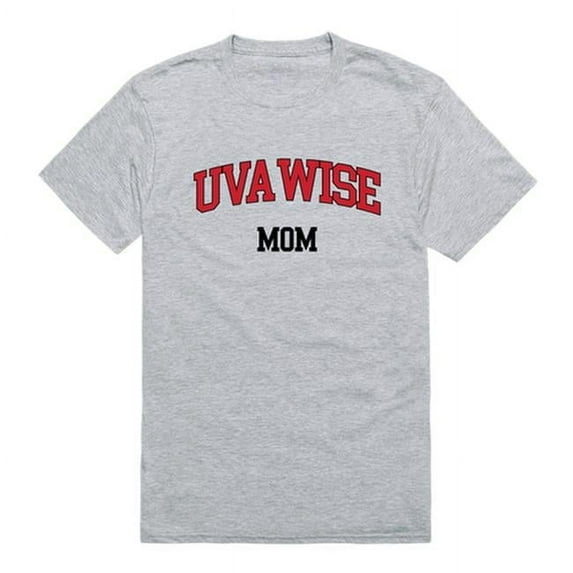 W Republic 549-601-HGY-01 University of Virginias College at Wise Cavaliers College Mom Short Sleeve T-Shirt, Heather Grey - Small