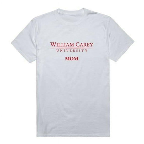 W Republic 549-606-WHT-03 William Carey University Crusaders College Mom T-Shirt, White - Large