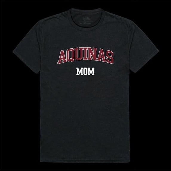 W Republic 549-611-BLK-01 Aquinas College Saints Mom T-Shirt, Black - Small
