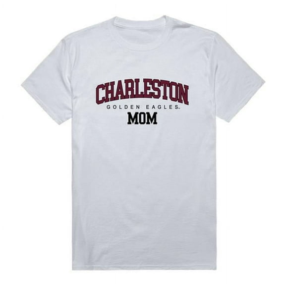 W Republic 549-630-WHT-01 University of Charleston Golden Eagles College Mom Short Sleeve T-Shirt, White - Small