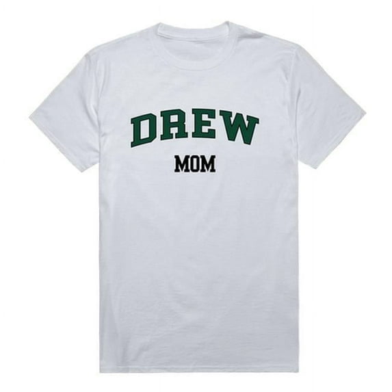 W Republic 549-637-WHT-01 Drew University Rangers College Mom Short Sleeve T-Shirt, White - Small