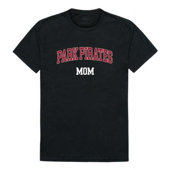 W Republic 549-690-BLK-03 Park University Pirates College Mom T-Shirt, Black - Large