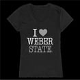 thumbnail image 1 of W Republic 550-251-BK2-02 Weber State Wildcats I Love Womens T-Shirt, Black - Medium, 1 of 1