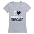 thumbnail image 1 of W Republic 550-365-HGY-01 Quinnipiac University I Love T-Shirt for Women, Heather Grey - Small, 1 of 1