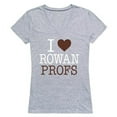 thumbnail image 1 of W Republic 550-371-HGY-02 Rowan University I Love T-Shirt for Women, Heather Grey - Medium, 1 of 1