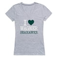 thumbnail image 1 of W Republic 550-462-HGY-01 Women Wagner College I Love T-Shirt, Heather Grey - Small, 1 of 1