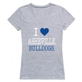 thumbnail image 1 of W Republic 550-471-HGY-03 University of North Carolina Asheville Bulldogs I Love Women Short Sleeve T-Shirt, Heather Grey - Large, 1 of 1