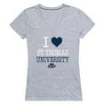 thumbnail image 1 of W Republic 550-480-HGY-01 St. Thomas University Bobcats I Love Women Short Sleeve T-Shirt, Heather Grey - Small, 1 of 1