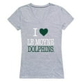 thumbnail image 1 of W Republic 550-529-HGY-03 Le Moyne College Dolphins I Love Women Short Sleeve T-Shirt, Heather Grey - Large, 1 of 1