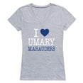 thumbnail image 1 of W Republic 550-538-HGY-04 University of Mary Marauders I Love Women T-Shirt, Heather Grey - Extra Large, 1 of 1
