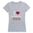 thumbnail image 1 of W Republic 550-543-HGY-03 Midwestern State University Mustangs I Love Women Short Sleeve T-Shirt, Heather Grey - Large, 1 of 1