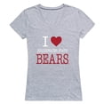 thumbnail image 1 of W Republic 550-620-HGY-04 Bridgewater State University Bears I Love Women Short Sleeve T-Shirt, Heather Grey - Extra Large, 1 of 1