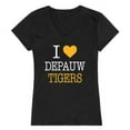 thumbnail image 1 of W Republic 550-636-BLK-03 DePauw University Tigers I Love Women Short Sleeve T-Shirt, Black - Large, 1 of 1